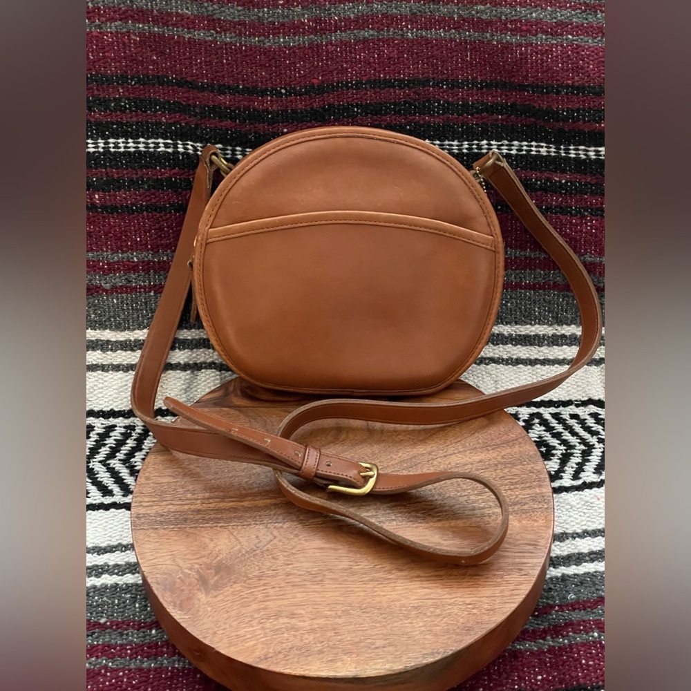 COACH Vintage 1994 Brown Glovetanned Leather Canteen Bag USA Made πΊπΈ - Picture 2 of 16